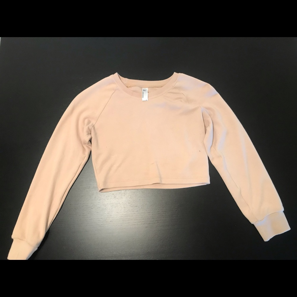 American Apparel Nude Crop Top